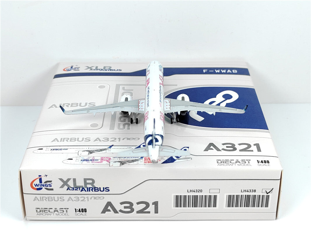 1:400 JC Wings AIRBUS A321neoXLR Passenger Airplane Diecast Aircraft Model