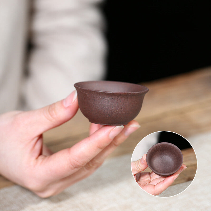 one tea cup yixing zisha purple clay cup 30ml Chinese kungfu cup of tea small