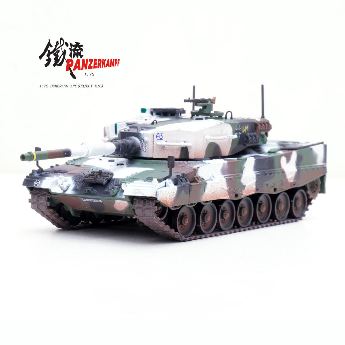 1:72 Panzerkampf German Army Leopard 2A4 Main Battle Tanks Diecast PVC Model