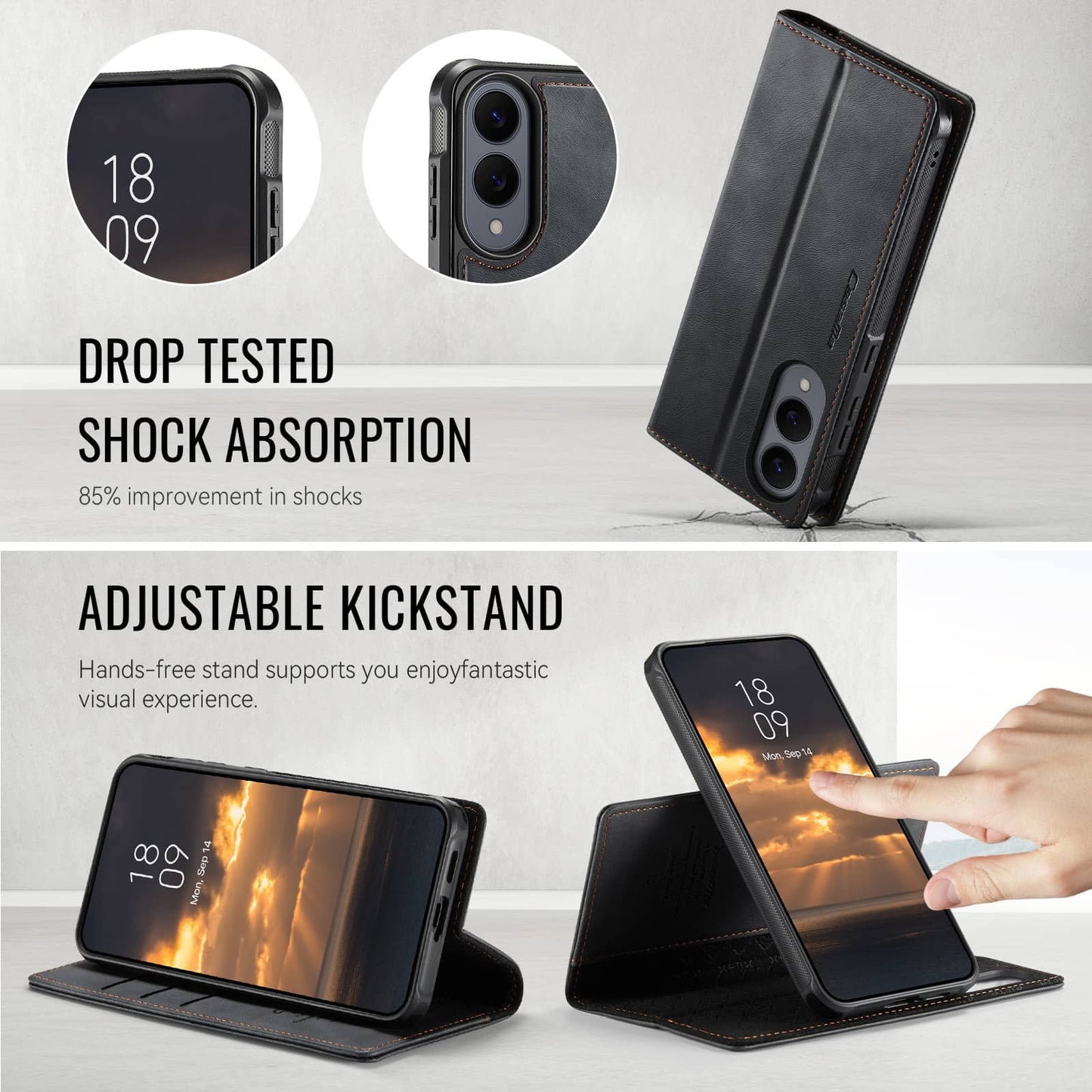 Detachable Wallet Case for Samsung Galaxy S25 S24 S23 S22 S21 S20 with Magsafe