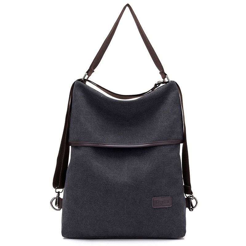 Multifunctional Canvas Backpacks Multi Pocket Travel School Books Bags Polyester