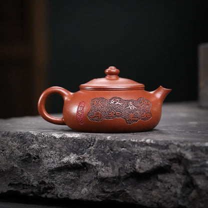 Full Handmade Tea Pot With Certificate Real Yixing Zisha Zhu Clay Master Pot New