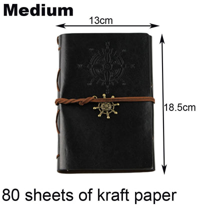 Photo Album 30 Sheet Vintage Leather Scrapbooking Book Refillable Page 21.5x17cm