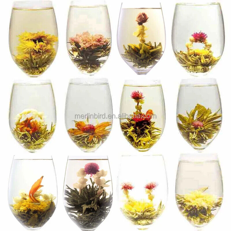 Flavors Flowering Tea Fresh Blooming Tea Hand-Tied Natural Tea 20pcs