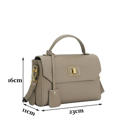 White Elegant Tote Bag Genuine Leather Handbag Cowhide Shoulder Crossbody Bags