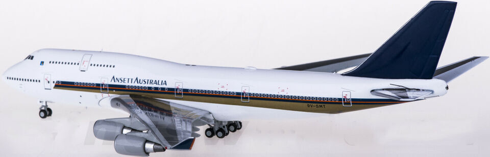 1:400 JC Wings ANSETT AUSTRALIA BOEING 747-400 Passenger Airplane Diecast Model