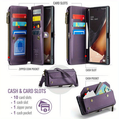 Crossbody for Samsung Galaxy Note 20 Ultra Note 10 Plus Case Wallet Card Holder
