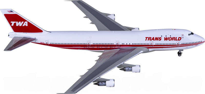 for Phoenix for TWA for Boeing 747-100 N53110 1:400 Airplane Pre-built Model