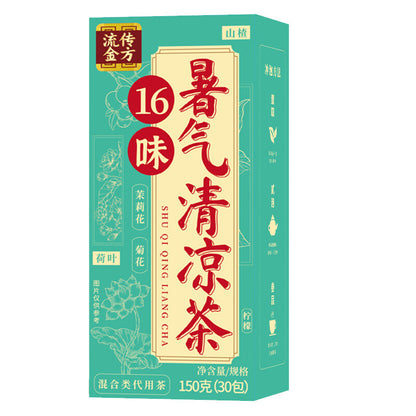 16 Flavors of Summer Herbal Tea, Perfect with Mint, Lemon, and Honeysuckle
