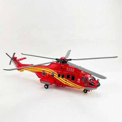 1:48 47CM State Grid EC-225 Marine Rescue Helicopter Diecast Aircraft Model