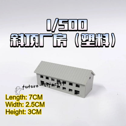 1:300/500 Mini Factory Building Model City Railway Scene Display Model