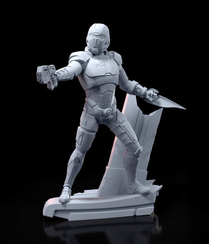 1/24 resin figures model Science fiction character mechanical warrior unpainted