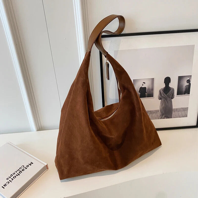 Suede Bag Women 2023 Autumn/winter Popular Shoulder Bag Bucket Bag