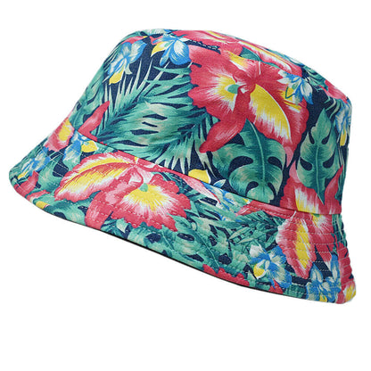 Unisex 100% Cotton Bucket Hat Boonie Hunting Fishing Outdoor Reversible Cap