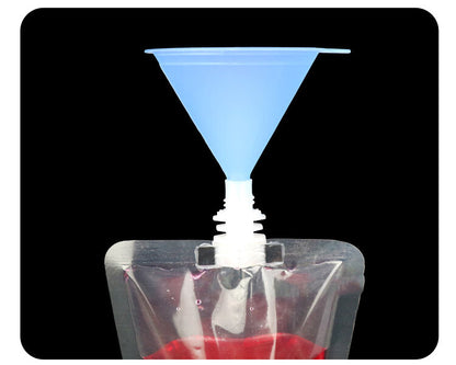 100~500ml Plastic Spout Bag Stand Up Liquid Drink Milk Juice Wine Pouch With Cap