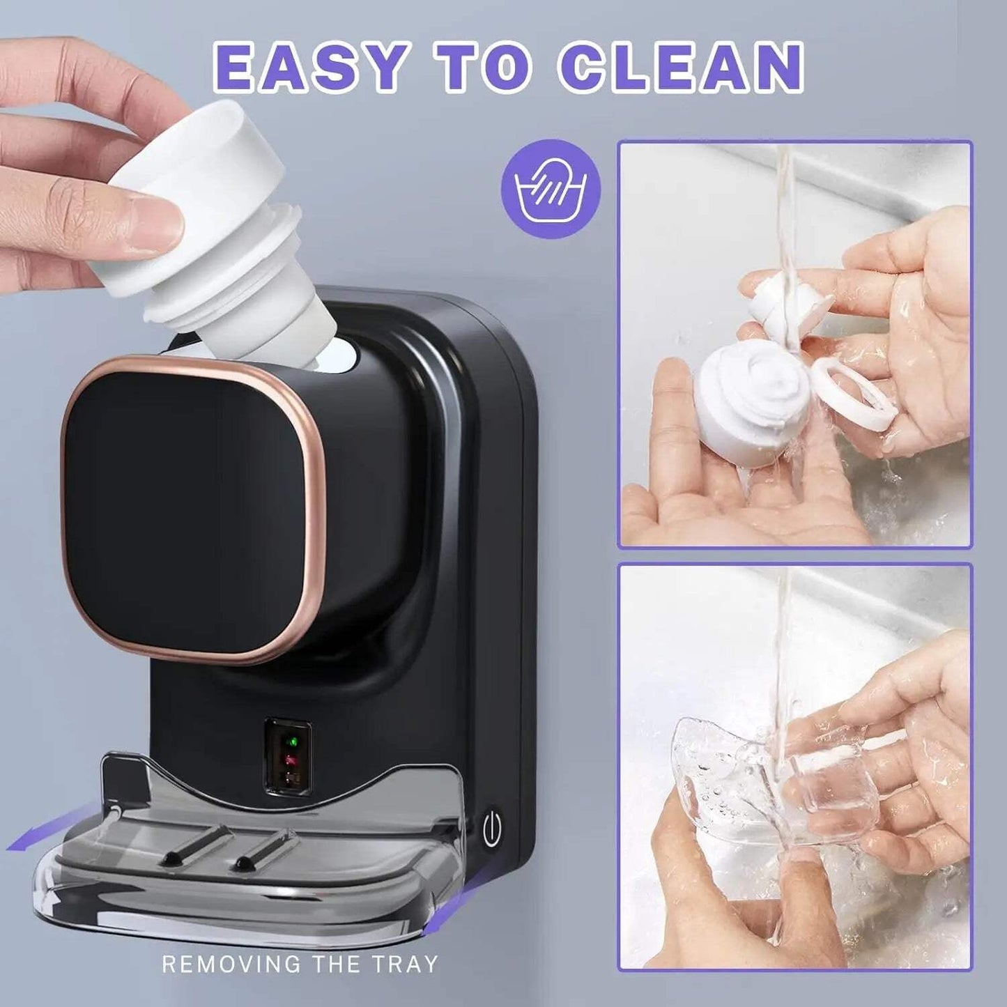 3-Mode Toothpaste Dispenser – Wall-Mounted Electric