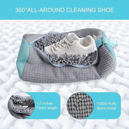 NEW Reusable Zippered Shoes Laundry Bag - Washing Machine Safety Cleaner Tool