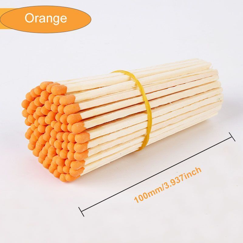Matches 80Pcs Wood Various Size Colorful Match-Head Safety Lighting Candles Tool