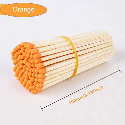 Matches 80Pcs Wood Various Size Colorful Match-Head Safety Lighting Candles Tool