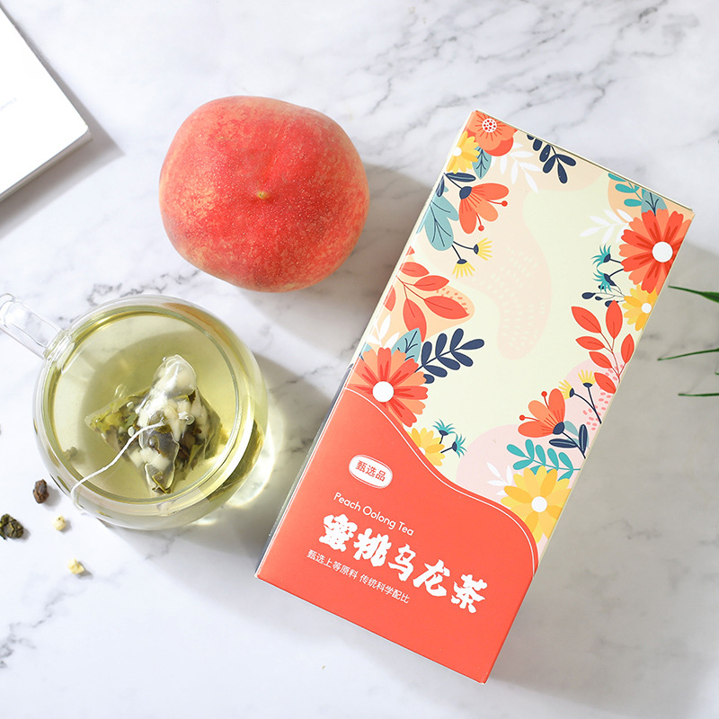 36g Honey Peach Flower Fruit Tea Triangle Bag Cold Soaked Tea White Peach Oolong