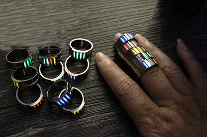 New TC4 Titanium Alloy Finger Ring Men Women Finger Ring Gift