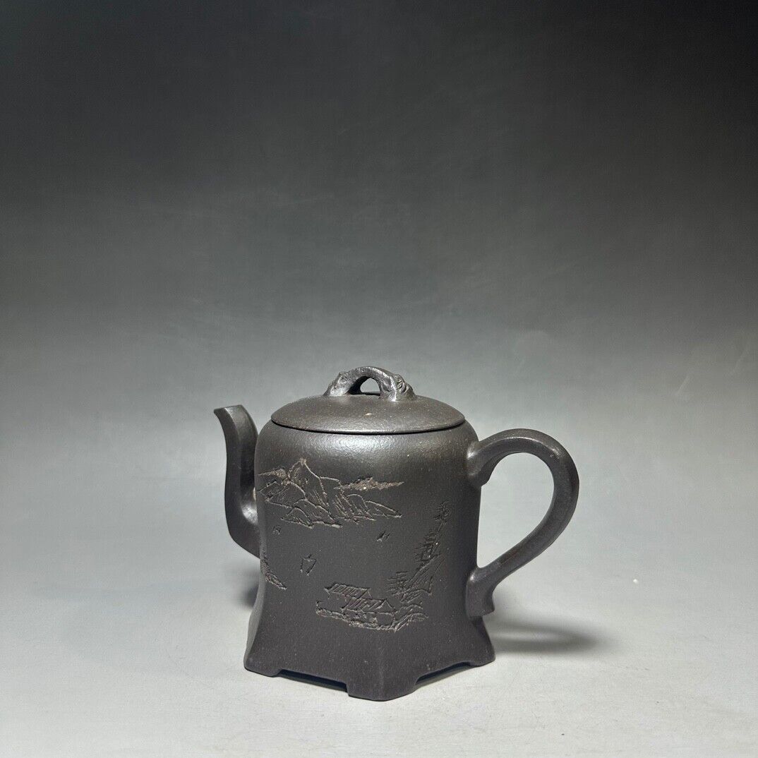 Chinese Yixing Zisha Clay Handmade Exquisite Teapot （金钟 底款：顾景舟）