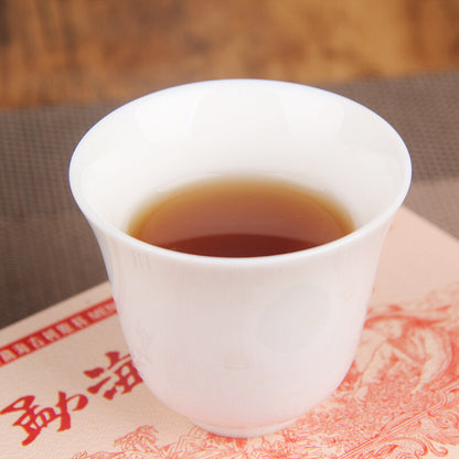 Yunnan Pu'er Tea Menghai Golden Brick Ancient Tree Brick Aged Puer 250g