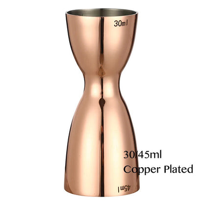 Cocktail Jigger 30ml 45ml Stainless Steel Two Sided Flip Measuring Cup Bar Tools
