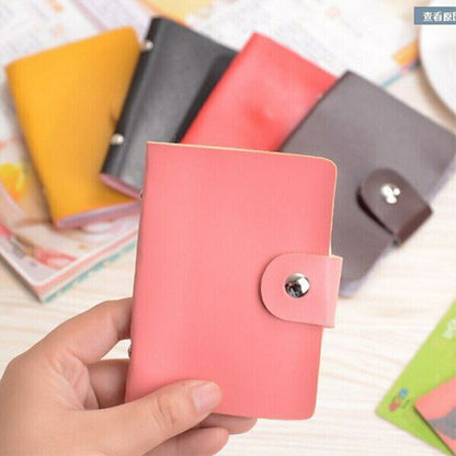 Credit Card ID Holder Women's Card Package Men's Leather Cards Bag Case Business