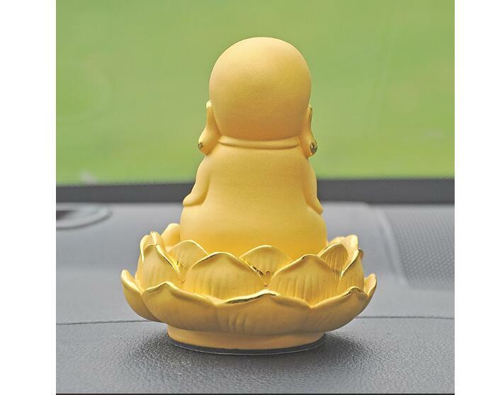 11cm New Feng Shui Golden Buddha Statue Luck Money Buddha Sculpture Decor