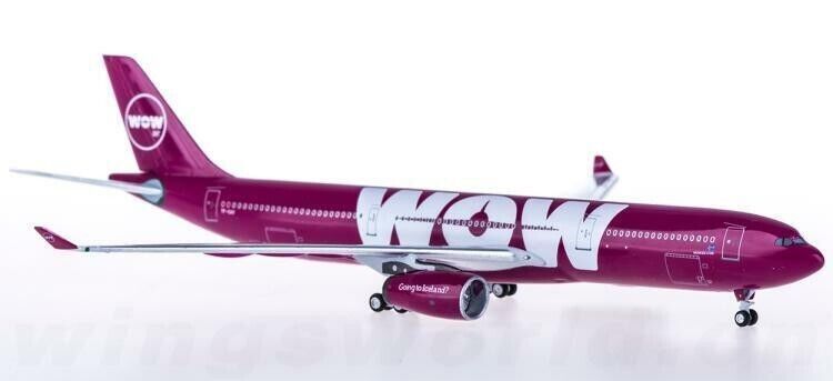 1:400 AeroClassic WOW AIR AIRBUS A330-300 Passenger Airplane Plane Diecast Model