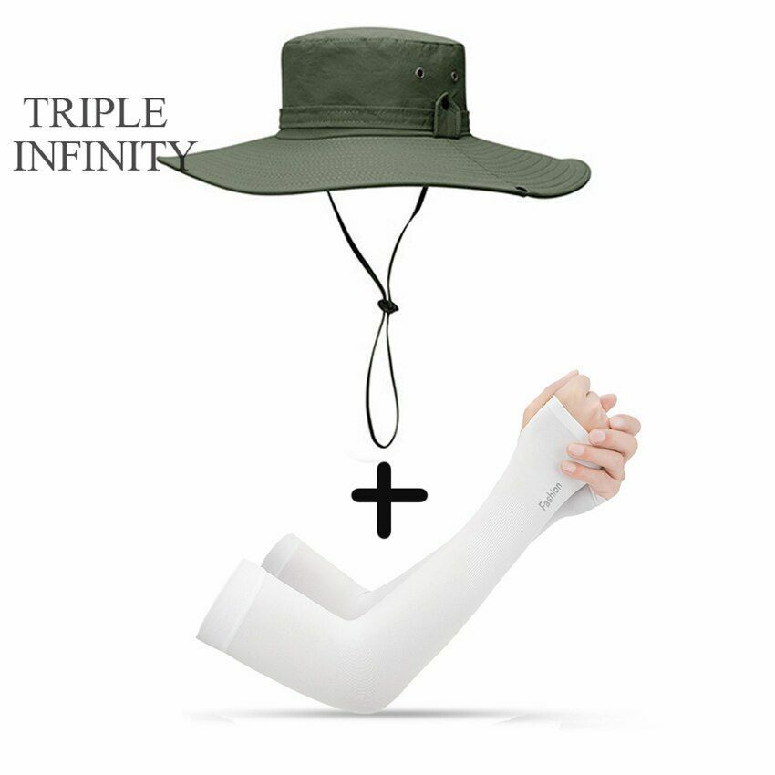Bucket Hat Cowboy Summer Fishing Hiking Beach Waterproof Sun-proof Anti-UV Cap