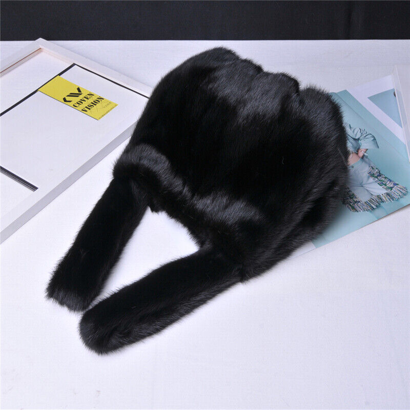 Womens Real Fur Handbag Full-pelt Mink Fur Tote Bag Genuine Sheep Leather Bottom
