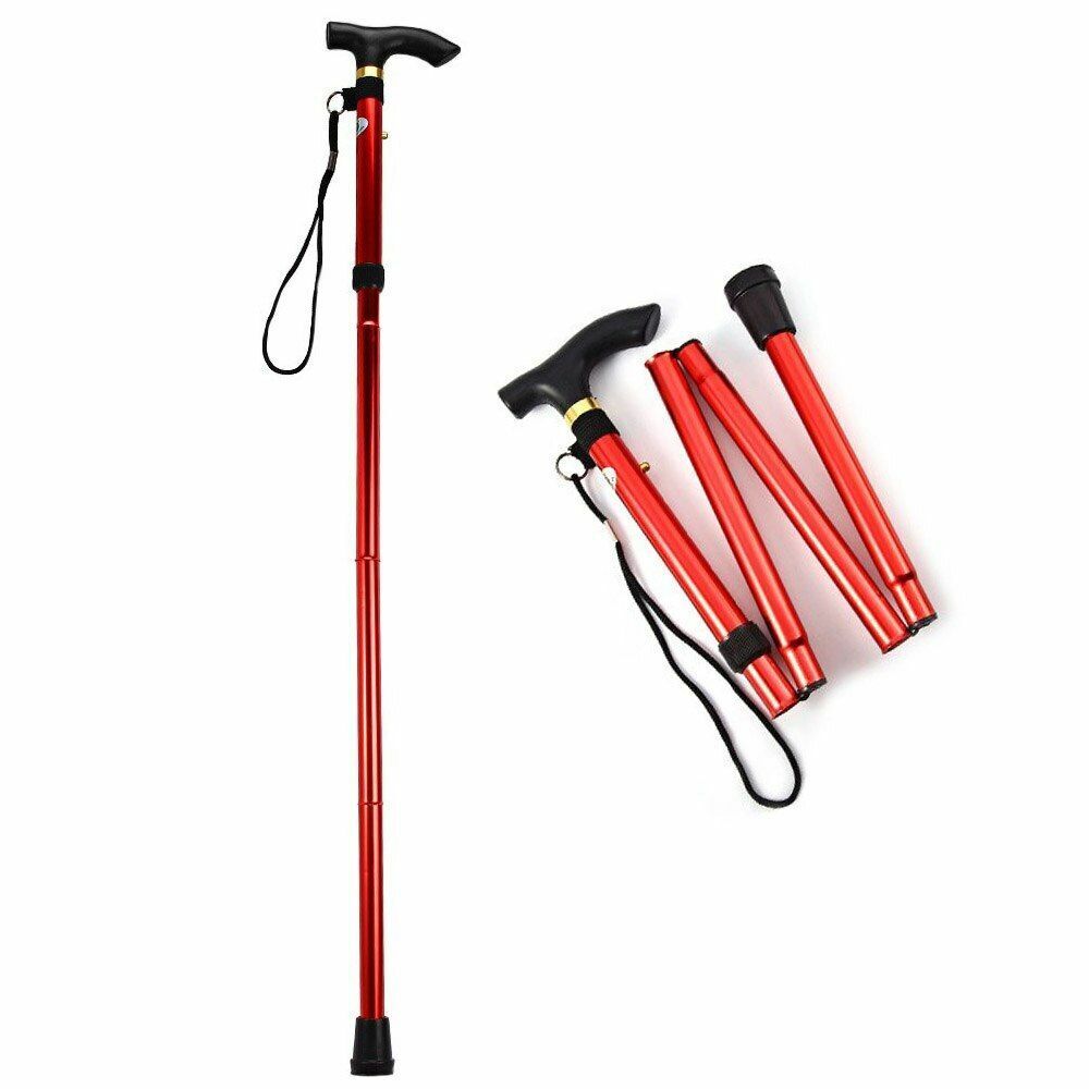 Nordic Walking Stick Telescopic Quick Lock Foldable Trekking Pole Hiking Cane