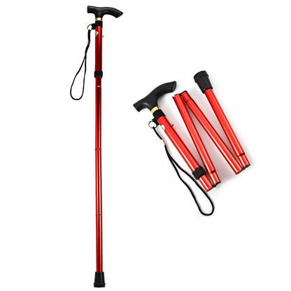 Nordic Walking Stick Telescopic Quick Lock Foldable Trekking Pole Hiking Cane