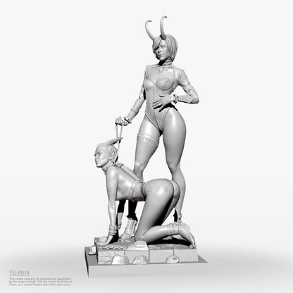 1/24 resin figure model kit Tame the evil female demon Unassembled Unpainted