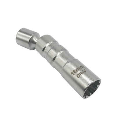 16mm Thin Wall Magnetic Swivel Spark Plug Socket 8 inch Drive 12 Point