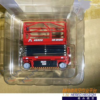 1:30 HERED HS1212H Self-propelled Scissor Lift Construct Machine Diecast Model