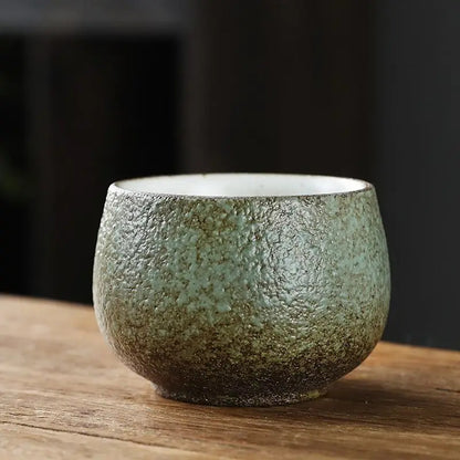 Coarse Pottery Kiln Change Tea Cup Single Cup Master Cup Retro Kung Fu Tea Set