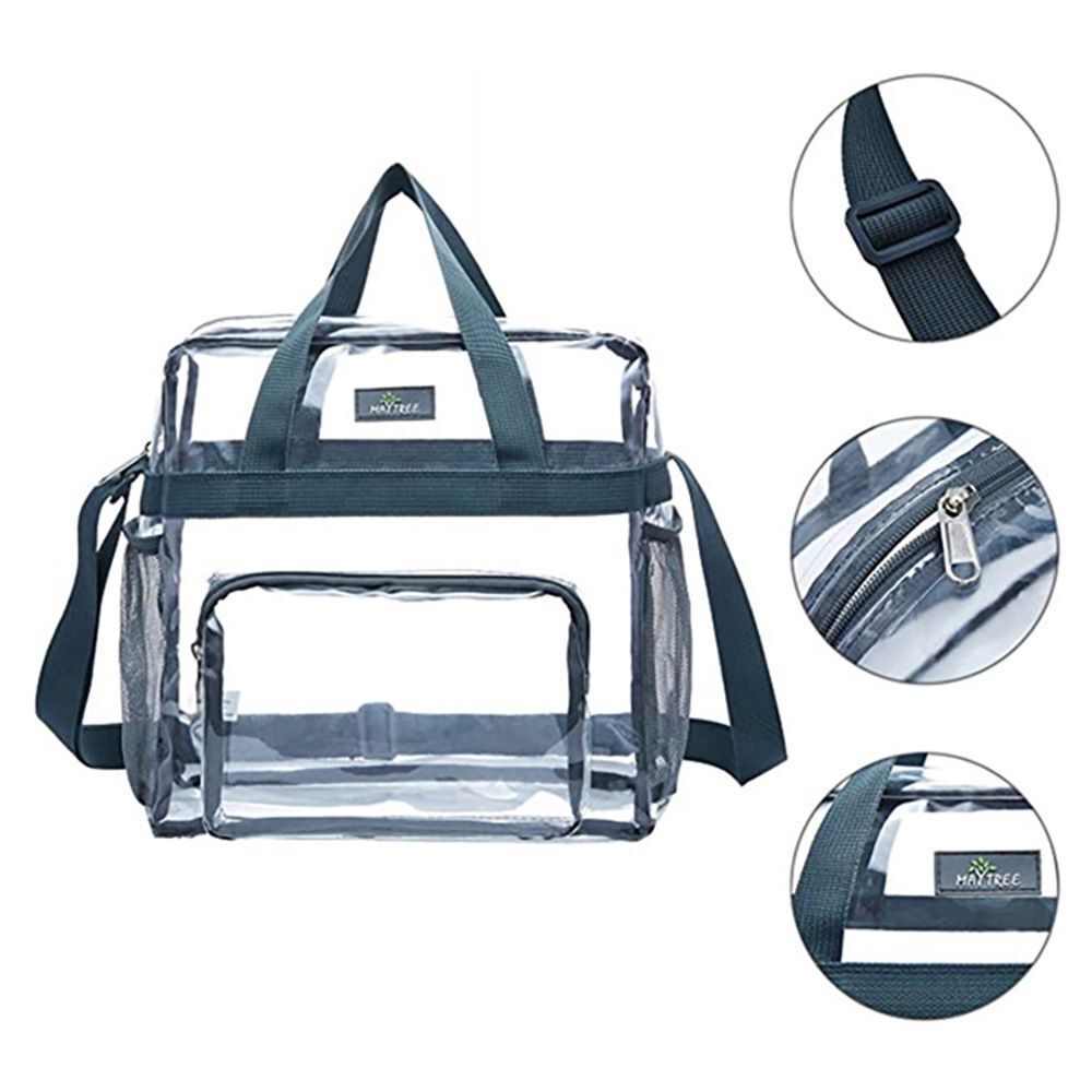 PVC Transparent Purse Large Clear Bag Crossbody Purse Traveling Lightweight 1 PC