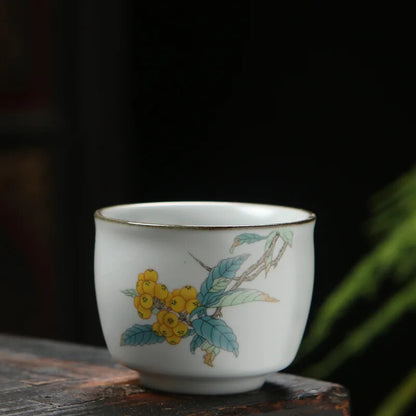 Large-capacity Ceramic Teacup Ceramic Teacup Chinese Kung Fu Cup Ru Porcelain