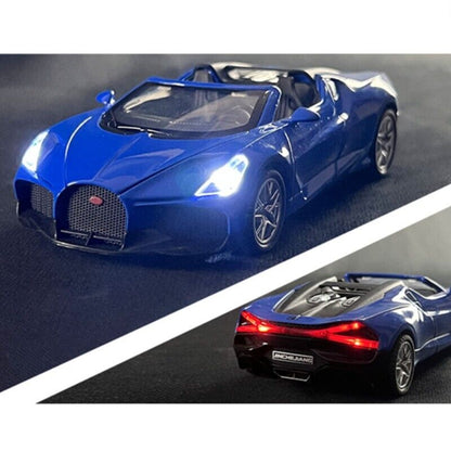 1:32 Bugatti W16 Mistral Diecast Model Car Toy Vehicle Racing Car Collection