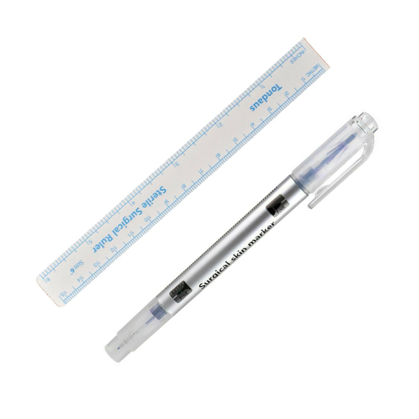 New Microblade Semi Permanent Makeup Eyebrow Tattoo Marking Pen Measuring Ruler