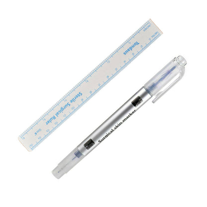 New Microblade Semi Permanent Makeup Eyebrow Tattoo Marking Pen Measuring Ruler