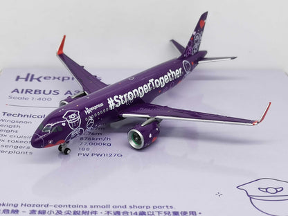 1:400 JC Wings HKexpress A320neo Passenger Airplane Diecast Aircraft Model