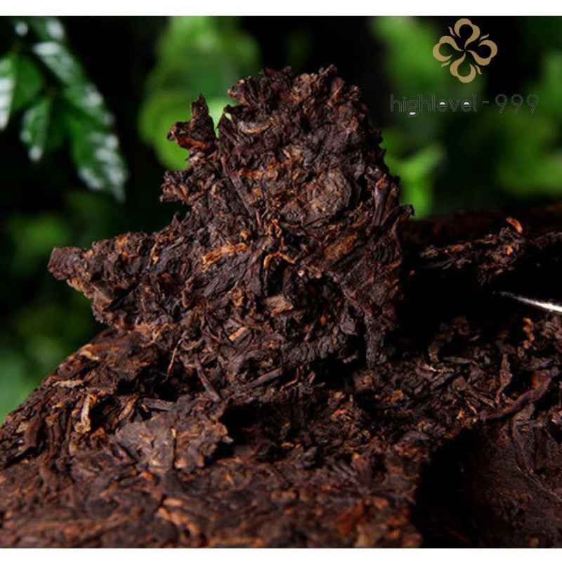 357g Ripe Pu'er Tea Cake 2012 Qicai Golden Peacock Gongting Menghai