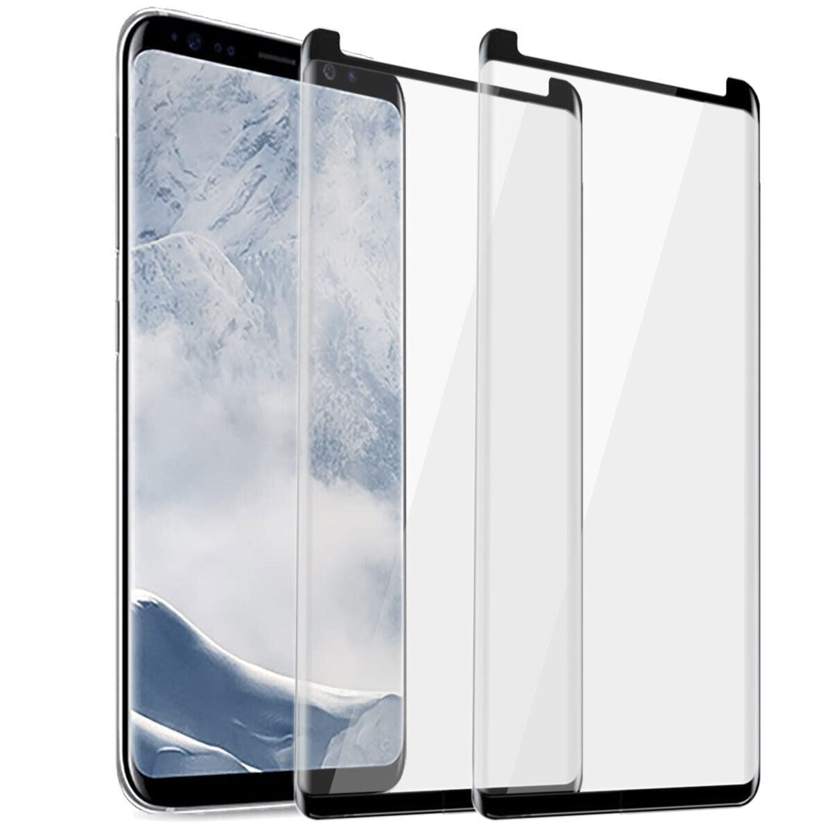 For Samsung Galaxy S8/S8 Plus Case Friendly Tempered Glass Screen Protector