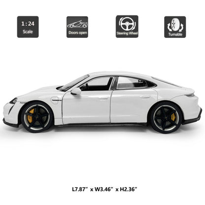 1:24 Porsche Taycan Turbo S Model Car Diecast Vehicle Toys for Boys Gifts Adults