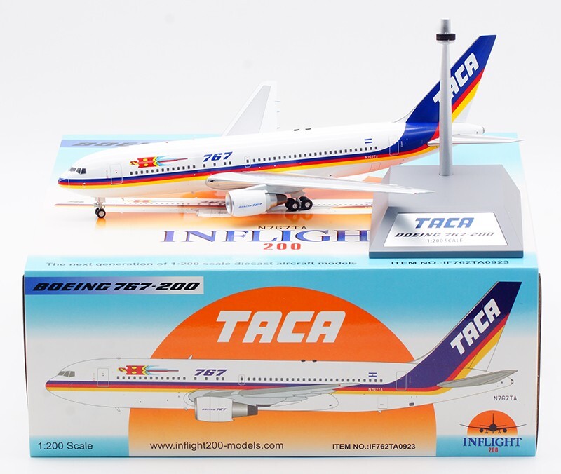 1:200 InFlight TACA BOEING 767-200 Passenger Airplane Diecast Aircraft Model