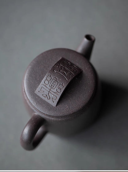 120cc chinese Yixing Handmade Zisha teapot Grey DuanClay JuLun Hu Gongfu Tea Pot
